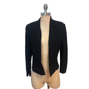 Eileen Fisher Petite Black Open-Front Cardigan Sweater Petite Small